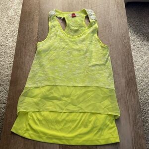 Neon Yellow tank top size L